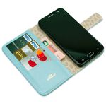 CAPA CARTEIRA COURO STRASS AZUL BEBE