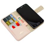 CAPA CARTEIRA COURO STRASS ROSA BEBE