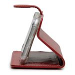 CAPA CARTEIRA COURO STRASS VERMELHO