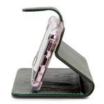 CAPA CARTEIRA COURO STRASS OLIVA