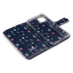 CAPA CARTEIRA ESTAMPADA TENDENCIAS RAPOSA AZUL E199 COM IMA EMBUTIDO ESTAMPADA