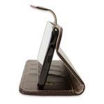 CAPA CARTEIRA COURO NOME INICIAIS MARROM