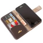 CAPA CARTEIRA COURO STRASS MARROM