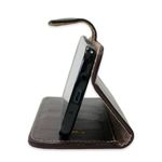 CAPA CARTEIRA COURO STRASS MARROM