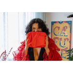 bloco vermelho - bolsa e pochete