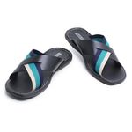 Chinelo Seattle em Couro Preto