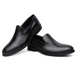 Mocassim Loafer Social Finlandia Liso Couro Preto 