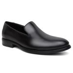 Mocassim Loafer Social Finlandia Liso Couro Preto 