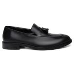 Mocassim Loafer Social Russia Bambolim Couro Preto