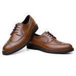 Sapato Social Brogue Islândia Croco Couro Whisky