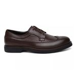 Sapato Social Brogue Islândia Croco Couro Cafe