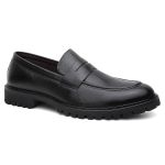 Mocassim Casual Coimbra Tratorado Couro Preto 