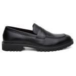 Mocassim Casual Coimbra Tratorado Couro Preto 