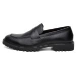 Mocassim Casual Coimbra Tratorado Couro Preto 