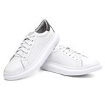 Tênis Masculino Chile em Couro Branco