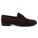 Mocassim Loafer Chile Couro Nobuck Cafe