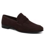 Mocassim Loafer Chile Couro Nobuck Cafe