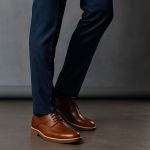 Sapato Brogue Tamanho Especial em Couro Whisky