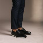 Mocassim Casual Esparta Couro Tamanho Especial Preto