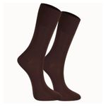 KIT 2 Pares de Meia Social Clássica Selene 3030 Marrom 