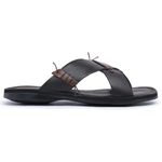 Chinelo Caribe em Couro Chocolate