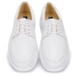 Sapato Social Masculino Conforto Antistress Branco