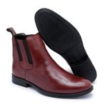 Bota Masculina Chelsea Houston em Couro 