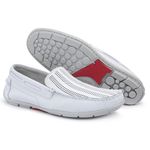 Mocassim Chicago em Couro Branco