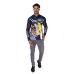 CAMISA DE PESCA MASCULINA C.F BRASIL CINZA DOURADO