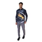 CAMISA DE PESCA MASCULINA C.F BRASIL CINZA TAMBAQUI