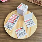 Mini Calendário 2026 5X5cm - pacote com 50un