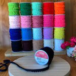 Fita Pompom 1,2CM 10 Metros No Rolo
