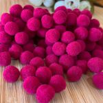 Pompom 1cm Rosa Pink- Cores aproximadamente 100un