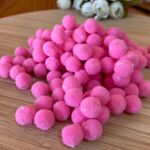 Pompom 1cm Rosa- Cores aproximadamente 100un