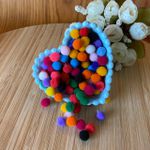 Pompom 1cm Color Sortido - Cores Aproximadamente 100un