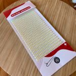Cartela Adesiva Meia Pérola 4mm Amarelo BB 442UN 