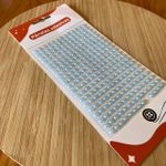 Cartela Adesiva Meia Pérola 6MM Azul BB 260Un