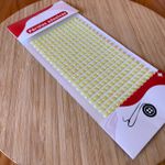Cartela Adesiva Meia Pérola 6MM Amarelo BB 260un 