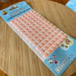 Cartela Adesiva Meia Pérola 10mm Rosa 84un 