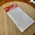 Cartela Adesiva Strass 4mm Prata 567un