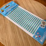 Cartela Adesiva Strass 5mm Azul BB 266un