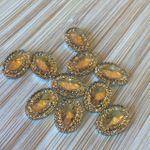 Chaton Borda Oval 10x14 Castanho 10 unidades