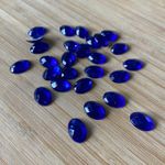 Chaton Oval 10x14 Azul Royal 10 unidades