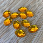 Chaton Oval 13x18 Amarelo 10 unidades