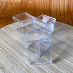 Caixa Acrílica 4x4cm Transparente - 10un