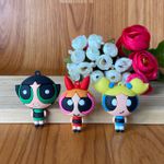 Pingente Emborrachado Meninas Poderosas 3D Aprox. 7cm - UN