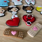 Kit Emborrachado Saúde 3,8x3,5cm 10unidades