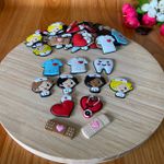 Kit Emborrachado Saúde 3,8x3,5cm 10unidades