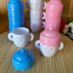 Baleiro Mini Mamadeira 5,5x8,5cm Rosa/Azul 10 unidades