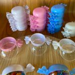 Baleiro Balinha Cores 5x9cm 10 unidades